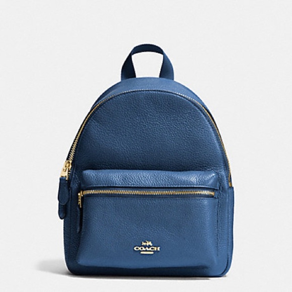 ‼️last one‼️NWT！COACH MINI CHARLIE BACKPACK IN PEBBLE LEATHER (COACH F38263) - Picture 8 of 10